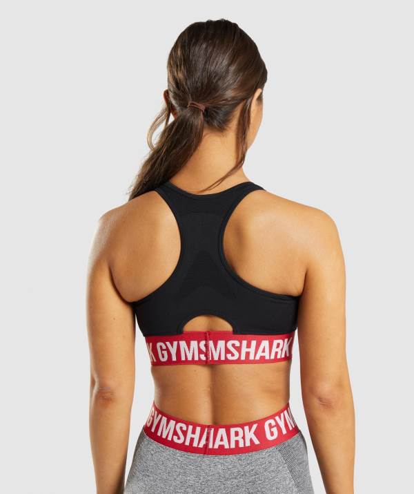 Damske Športové Podprsenky Gymshark Flex Čierne | HU9706481